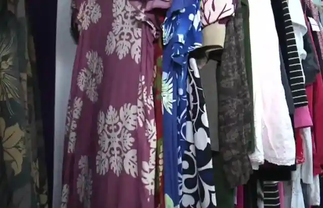 Woman Picks Out Thrift Shop Dress, Loses It When She Sees Writing On Tag