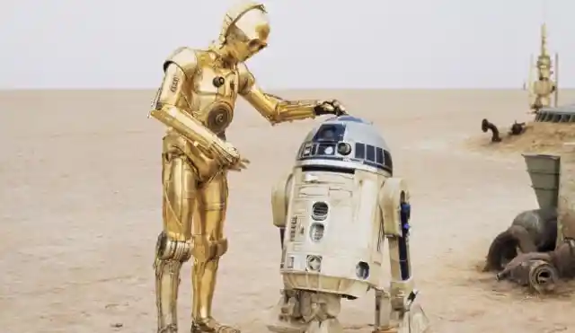 Kenny Baker and Anthony Daniels