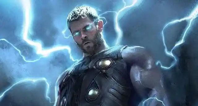 Which actor plays 'Odin' in the superhero movie "Thor"?