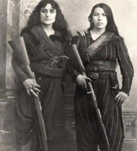 Armenian Women Pose For A Picture During The Hamidian Massacres, 1895