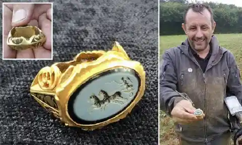 Man Discovers Ancient Roman Gold Signet Ring That Is 1,800 Years-Old