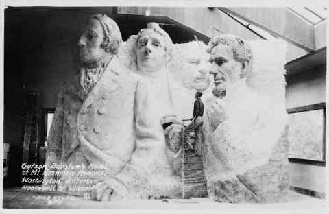 16. The original prototype for Mount Rushmore, 1923.