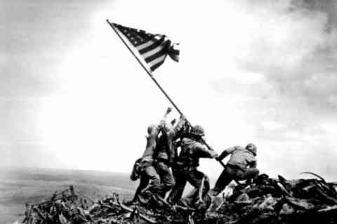 Raising The Flag At Iwo Jima