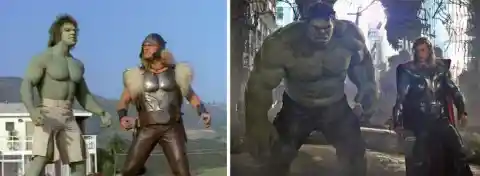 Hulk and Thor 1988 and 2012